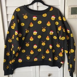 Forever 21 Christmas Emoji ugly Sweater